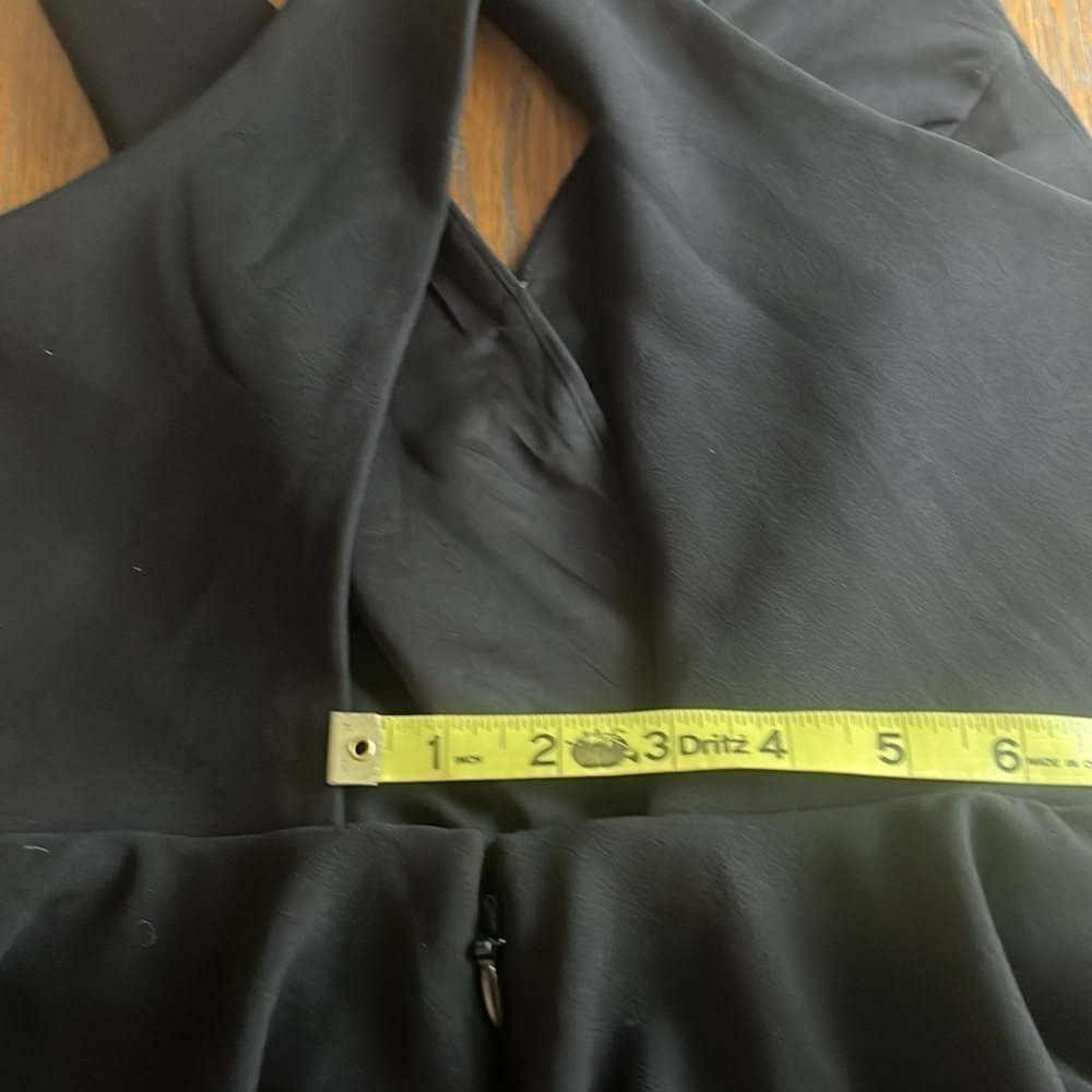 Lulu’s Black Wonder Whirl Twisted Back Skater Dress Size XS Full Skirt Straps - Picture 14 of 15